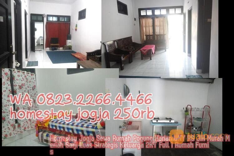 Homestay Jogja Sewa Rumah Pogung Harian UNY RS JIH Murah Meriah Sarji Luas Strategis Keluarga 2KT
