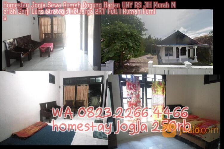 Homestay Jogja Sewa Rumah Pogung Harian UNY RS JIH Murah Meriah Sarji Luas Strategis Keluarga 2KT