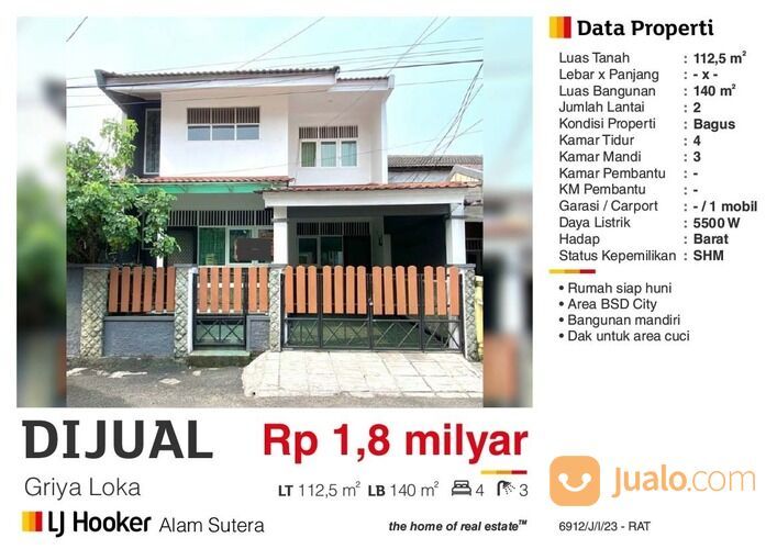 Rumah griya loka bsd