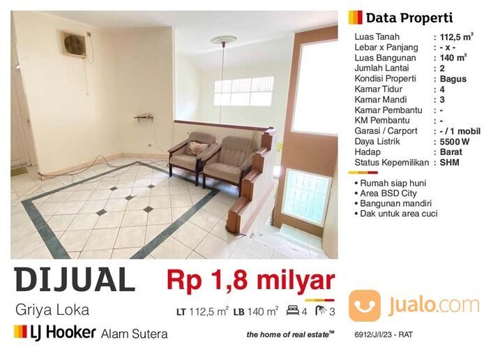 Rumah griya loka bsd