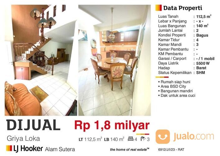 Rumah griya loka bsd