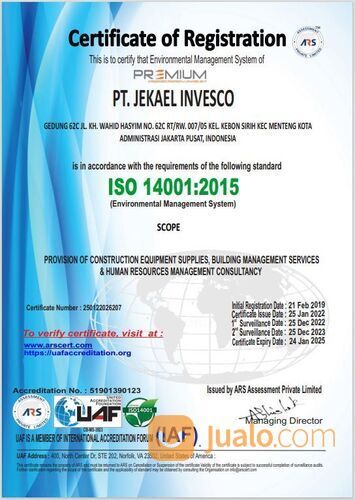 JASA Konsultan Sertifikasi ISO 21500 dan SA 8000