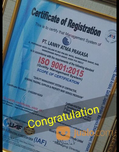 JASA Konsultan Sertifikasi ISO 21500 dan SA 8000