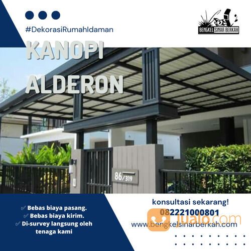 Jasa Pembuatan Pasang Kanopi Alderon Sawojajar Malang Termurah 082221000801-Bengkel Sinar Berkah