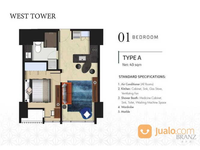 The Branz Apartemen Siap Huni Fasilitas Exclusive di BSD City