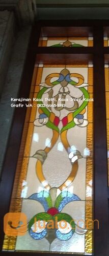Produksi, WA : 0822-444-59783, Pengrajin Kaca Patri Inlay Grafir di Tangerang