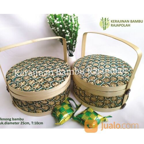 Tenong bambu motif anyaman trumtum special lebaran