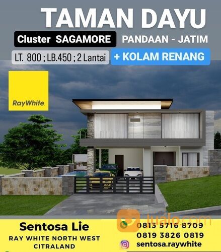 Rumah The Taman Dayu Sagamore Hills + PRIVATE Pool + Modern 2 Lantai - Best View