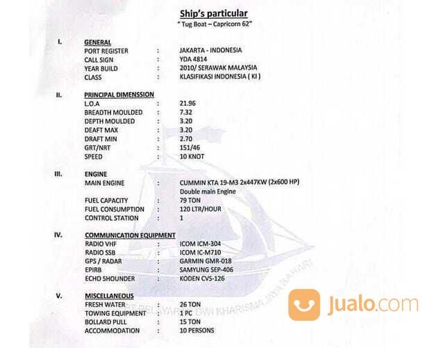 KAPAL TONGKANG 250FT