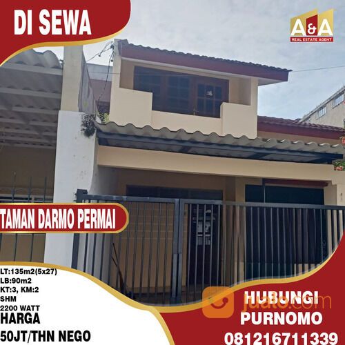 RUMAH LOKASI SURABAYA BARAT Taman darmo permai