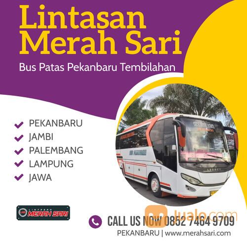 Bus Tangerang Ke Pekanbaru,Hp/Wa085274649709 Merah Sari