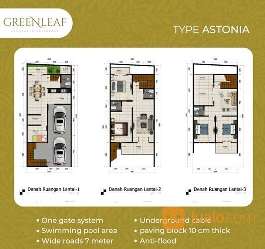 Rumah Mewah 3 Lantai Lokasi Strategis Di Jagakarsa Jakarta Selatan