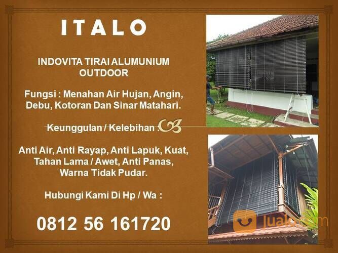 Tirai krey aluminium outdoor