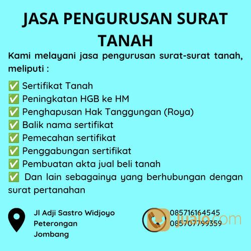Jasa Pengurusan Surat Tanah
