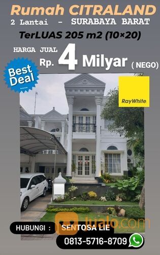 Rumah Raffles Garden Citraland - American Classic + Furnished- TerMURAH- LUAS