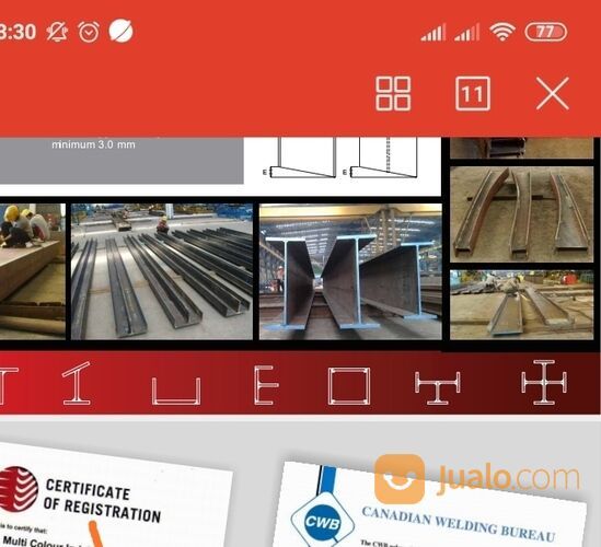 Pabrik peleburan besi lt 5,3 ha di gresik