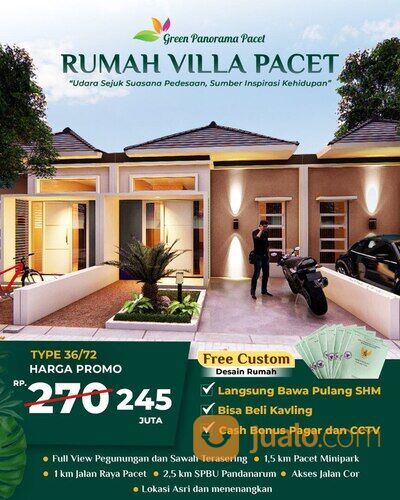 Villa Pacet Mojokerto Hanya 200 Jutaan Dekat Kawasan Wisata