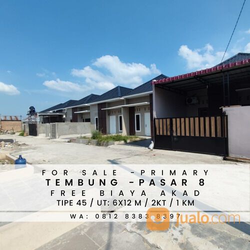 TEMBUNG PASAR 8 - 200 JUTAAN - GRATIS BIAYA AKAD - DEKAT PAJAK GAMBIR DAN RUJAK SIMPANG JODOH