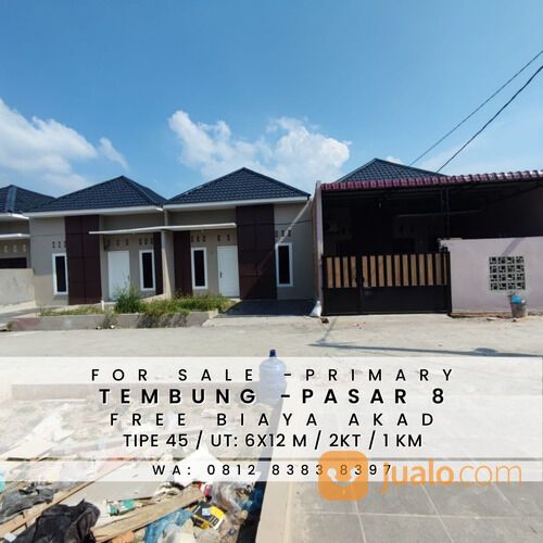 TEMBUNG PASAR 8 - 200 JUTAAN - GRATIS BIAYA AKAD - DEKAT PAJAK GAMBIR DAN RUJAK SIMPANG JODOH