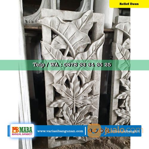 Relief Dinding Motif Daun Klasik