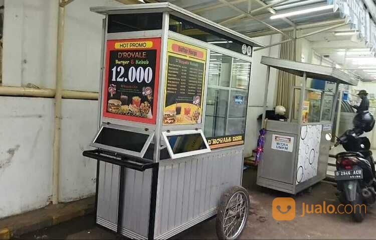 Roda Gerobak Mulus Kondisi Seperti Baru Bekas Kebab & Burger