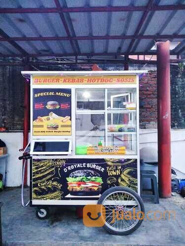Roda Gerobak Mulus Kondisi Seperti Baru Bekas Kebab & Burger