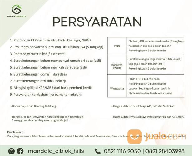 MANDALA CIBIUL HILL || ALL IN 5.5 JUTA