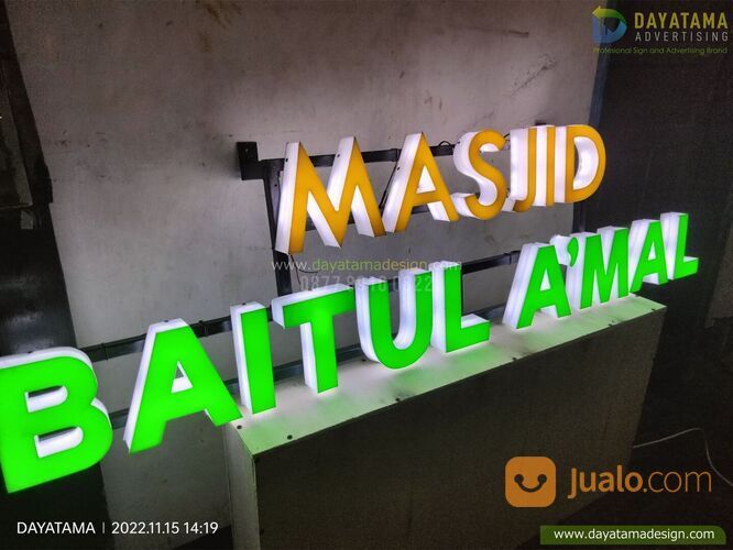 Papan Nama Huruf Timbul Bandung