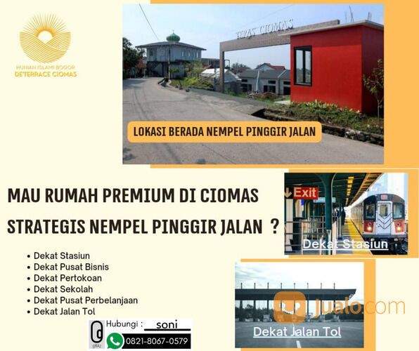 Ready Stok Rumah di Pinggir Jalan Dekat Tol dan Stasiun Ciomas Bogor DTC19