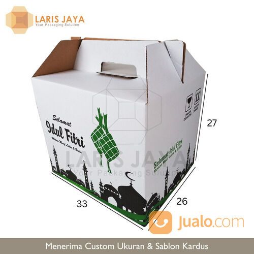 Kardus Parcel Lebaran / Kardus Idul Fitri / Kardus Lebaran / Kardus Hampers - 33 x 26 x 27 cm
