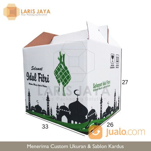 Kardus Parcel Lebaran / Kardus Idul Fitri / Kardus Lebaran / Kardus Hampers - 33 x 26 x 27 cm