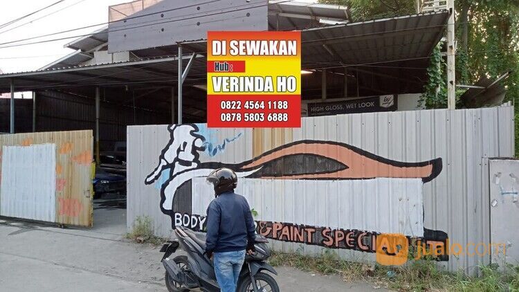 SEWA MURAH Tanah + Bekas Bengkel Cat Mobil Bypass Juanda, Sedati Sidoarjo