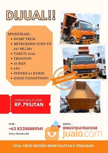 DUMP TRUK FUSO M3 INDEKS 24 KUBIK