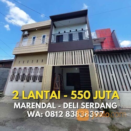 MURAH KALI !!!! 2 LANTAI 500 JUTAAN - JL. CEMPAKA SARI MARENDAL - PINGGIR JALAN BUKAN DALAM GANG