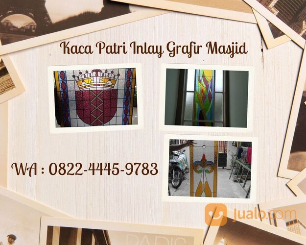 Toko Kaca Patri Inlay Grafir Masjid Blitar Terbaik, WA : 0822-4445-9783