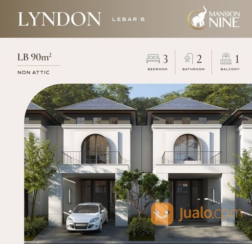 Rumah Mansion Nine Raya Wiyung 2 Lantai Dekat Citraland PTC Surabaya