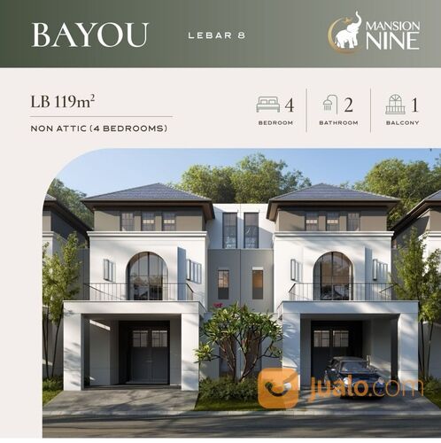 Rumah Mansion Nine Raya Wiyung 2 Lantai Dekat Citraland PTC Surabaya