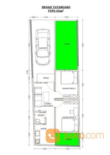 Rumah Scandinavian Type 45/86 Harga 300 JTan di Prambanan