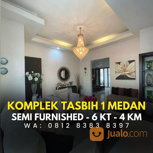KOMPLEK TASBI 1 MEDAN - RUMAH SECONDARY - 2 LANTAI - SEMI FURNISHED