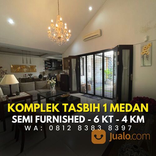 KOMPLEK TASBI 1 MEDAN - RUMAH SECONDARY - 2 LANTAI - SEMI FURNISHED