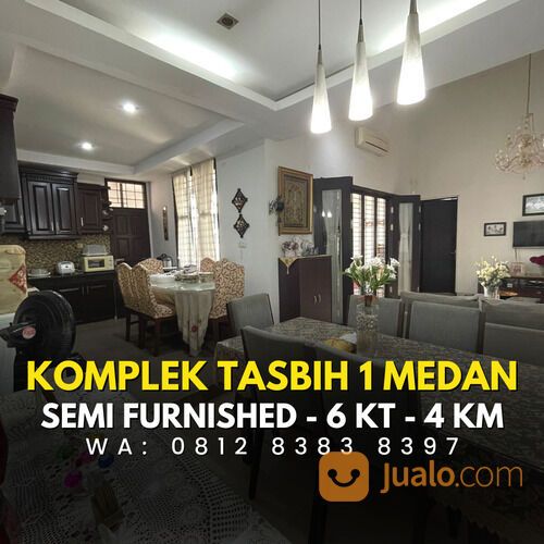 KOMPLEK TASBI 1 MEDAN - RUMAH SECONDARY - 2 LANTAI - SEMI FURNISHED
