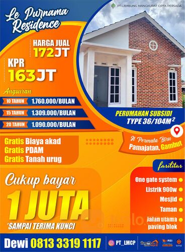 Lagi Promo!!!, Rumah Subsidi Gambut, (WA) 0813-3319-1117