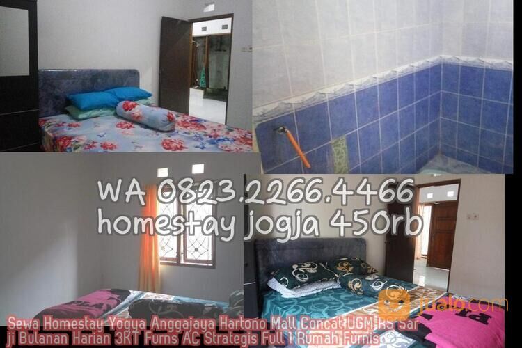 Sewa Homestay Yogya Anggajaya Hartono Mall Concat UGM RS Sarji Bulanan Harian 3KT Furns AC Strategis