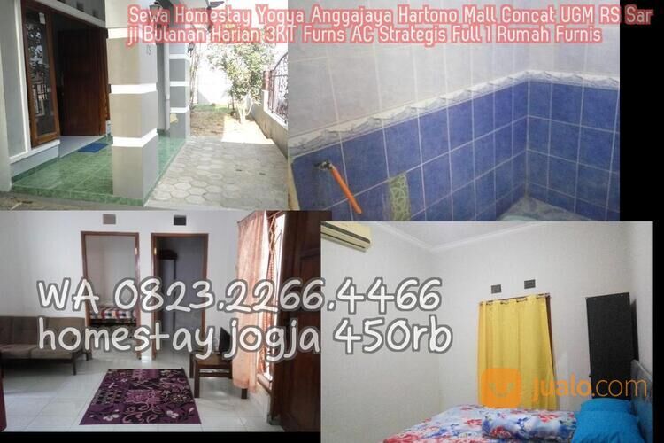 Sewa Homestay Yogya Anggajaya Hartono Mall Concat UGM RS Sarji Bulanan Harian 3KT Furns AC Strategis
