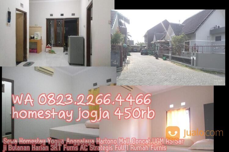 Sewa Homestay Yogya Anggajaya Hartono Mall Concat UGM RS Sarji Bulanan Harian 3KT Furns AC Strategis