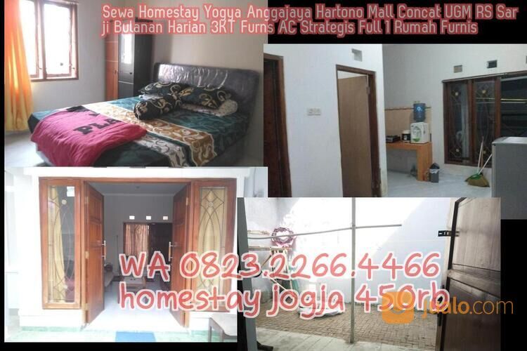 Sewa Homestay Yogya Anggajaya Hartono Mall Concat UGM RS Sarji Bulanan Harian 3KT Furns AC Strategis