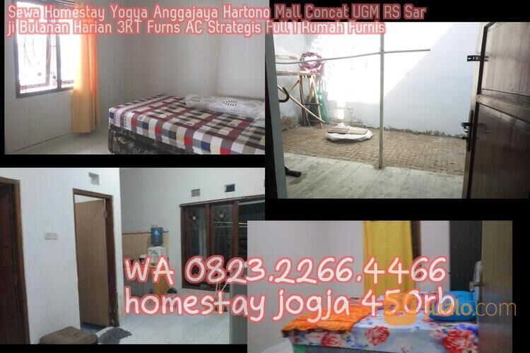 Sewa Homestay Yogya Anggajaya Hartono Mall Concat UGM RS Sarji Bulanan Harian 3KT Furns AC Strategis