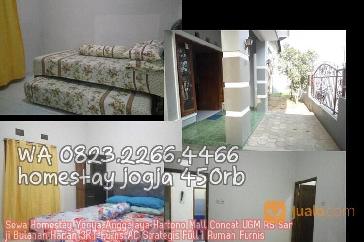 Sewa Homestay Yogya Anggajaya Hartono Mall Concat UGM RS Sarji Bulanan Harian 3KT Furns AC Strategis