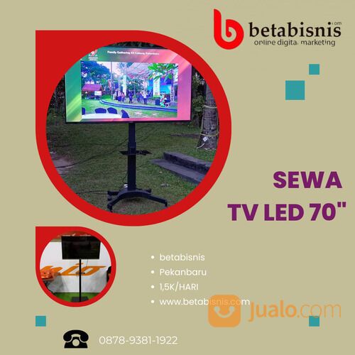 Sewa TV LED Harian 70 Inch Terdekat Pekanbaru Untuk Pameran