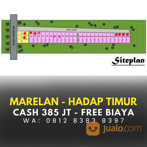 RUMAH CANTIK 300 JUTAAN DI MARELAN - RUMAH HADAP TIMUR